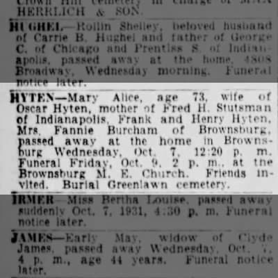 Mary Alice Stutsman